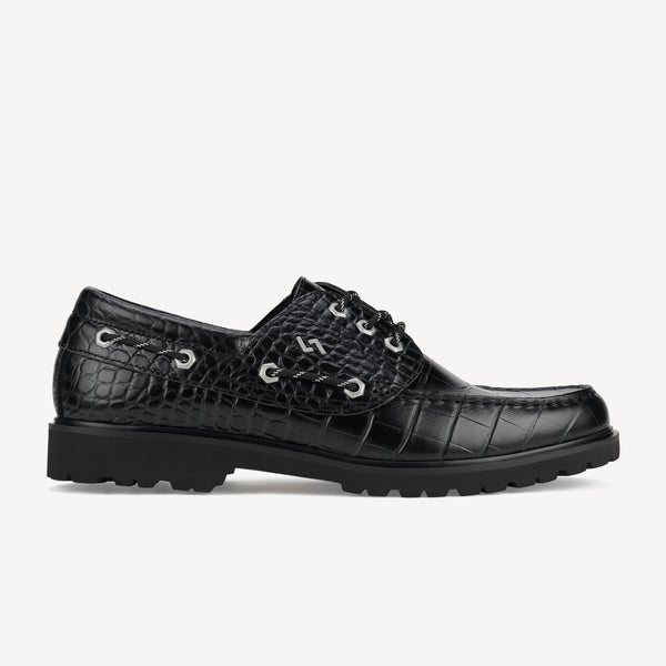 Boat M Low Step Black Croc