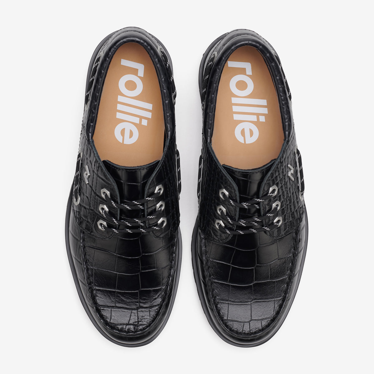 Boat M Low Step Black Croc