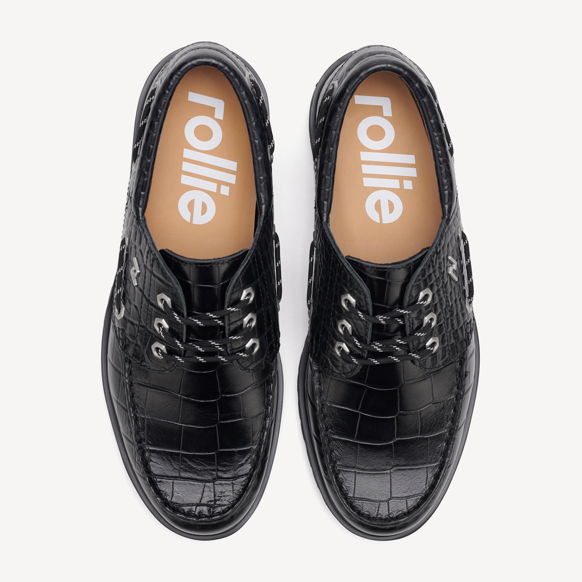 Boat M Low Step Black Croc