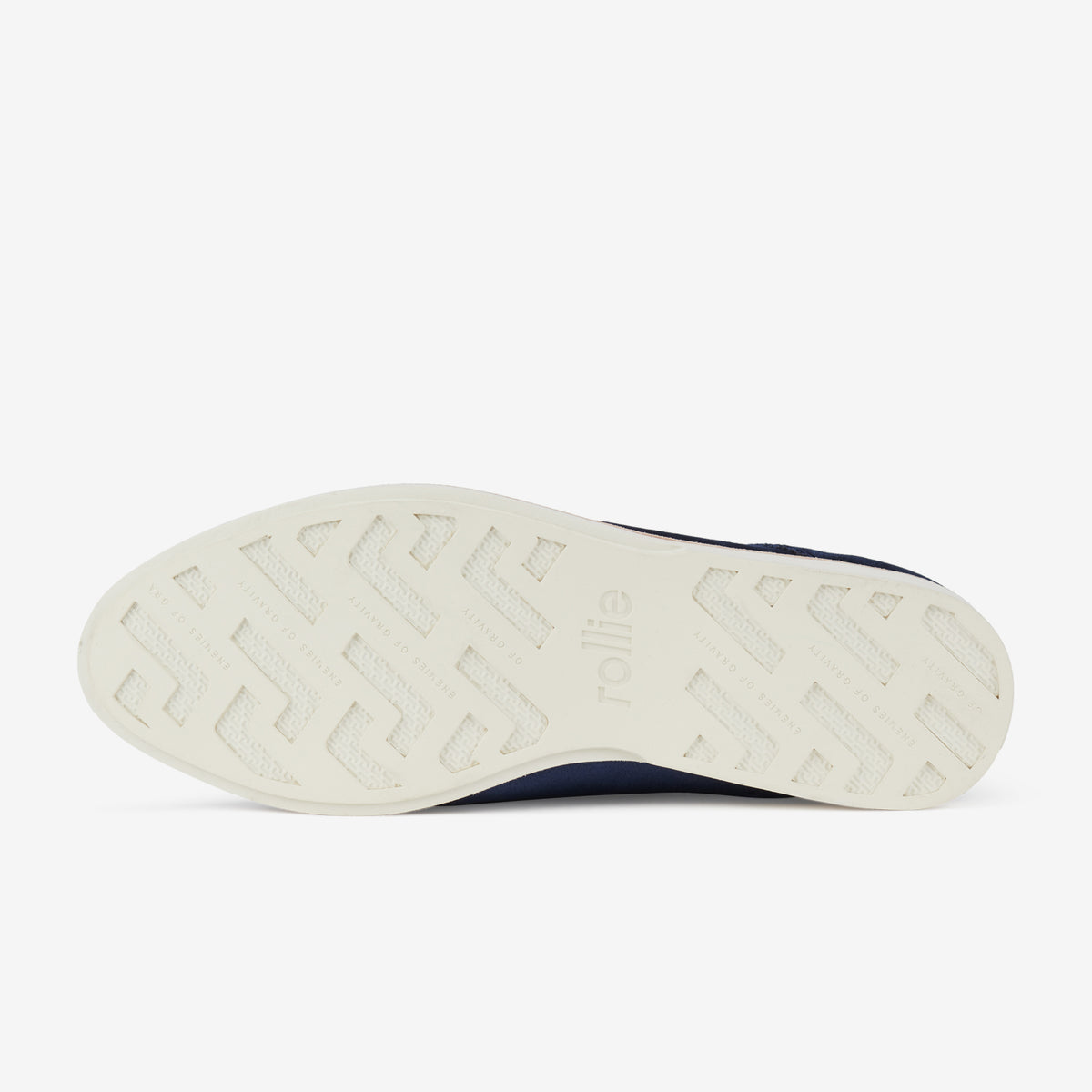 Rollie Derby Navy Velvet — women's velvet lace-up shoe, worn and styled on-foot