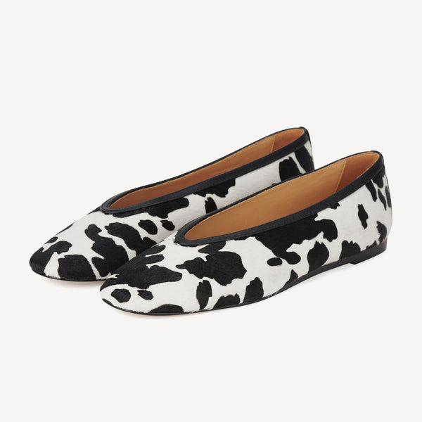 Ballet V Black Cowhide