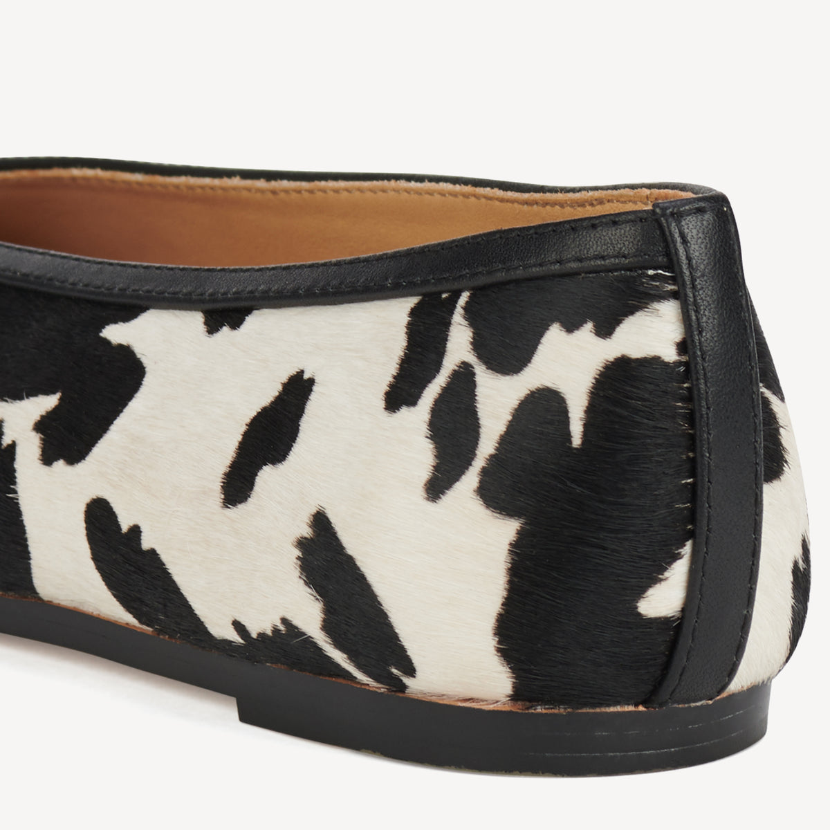 Ballet V Black Cowhide