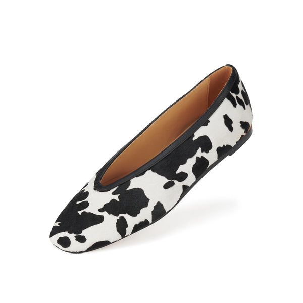 Ballet V Black Cowhide