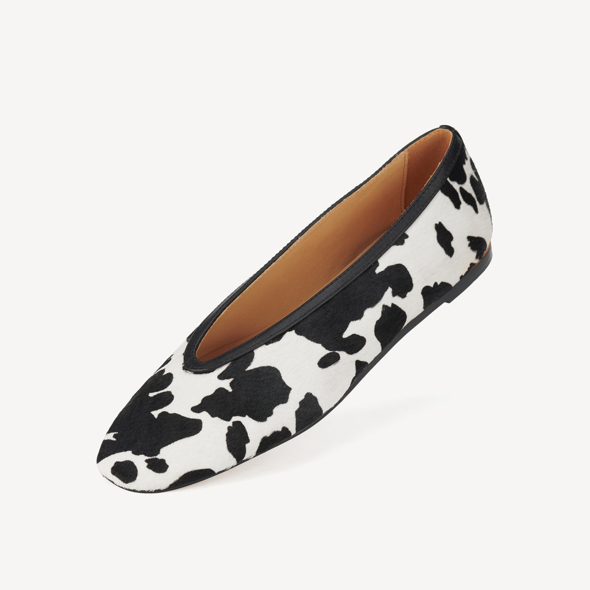 Ballet V Black Cowhide