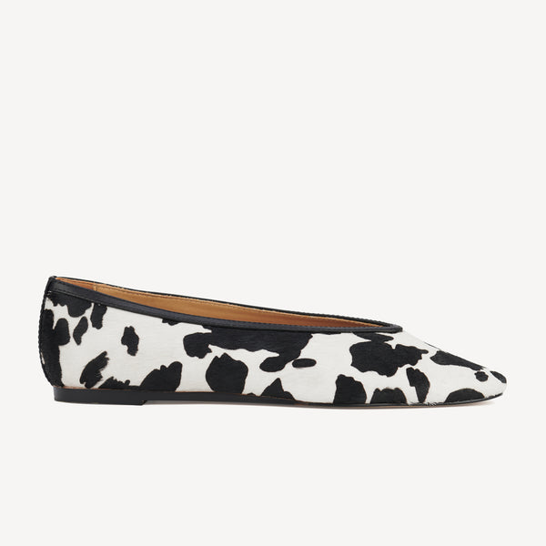 Ballet V Black Cowhide