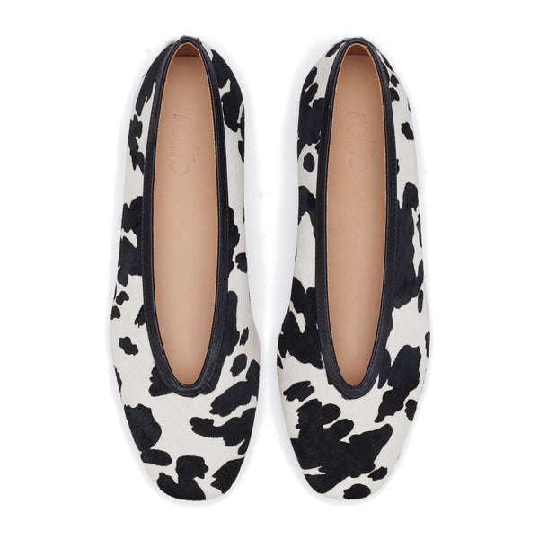 Ballet V Black Cowhide