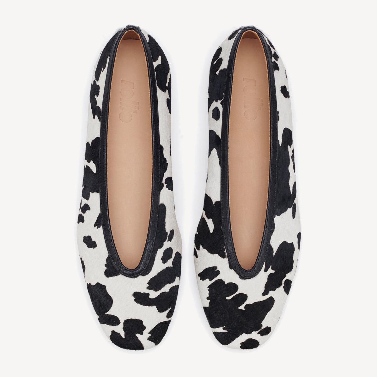 Ballet V Black Cowhide