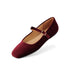 Mary Jane Dark Cherry Velvet