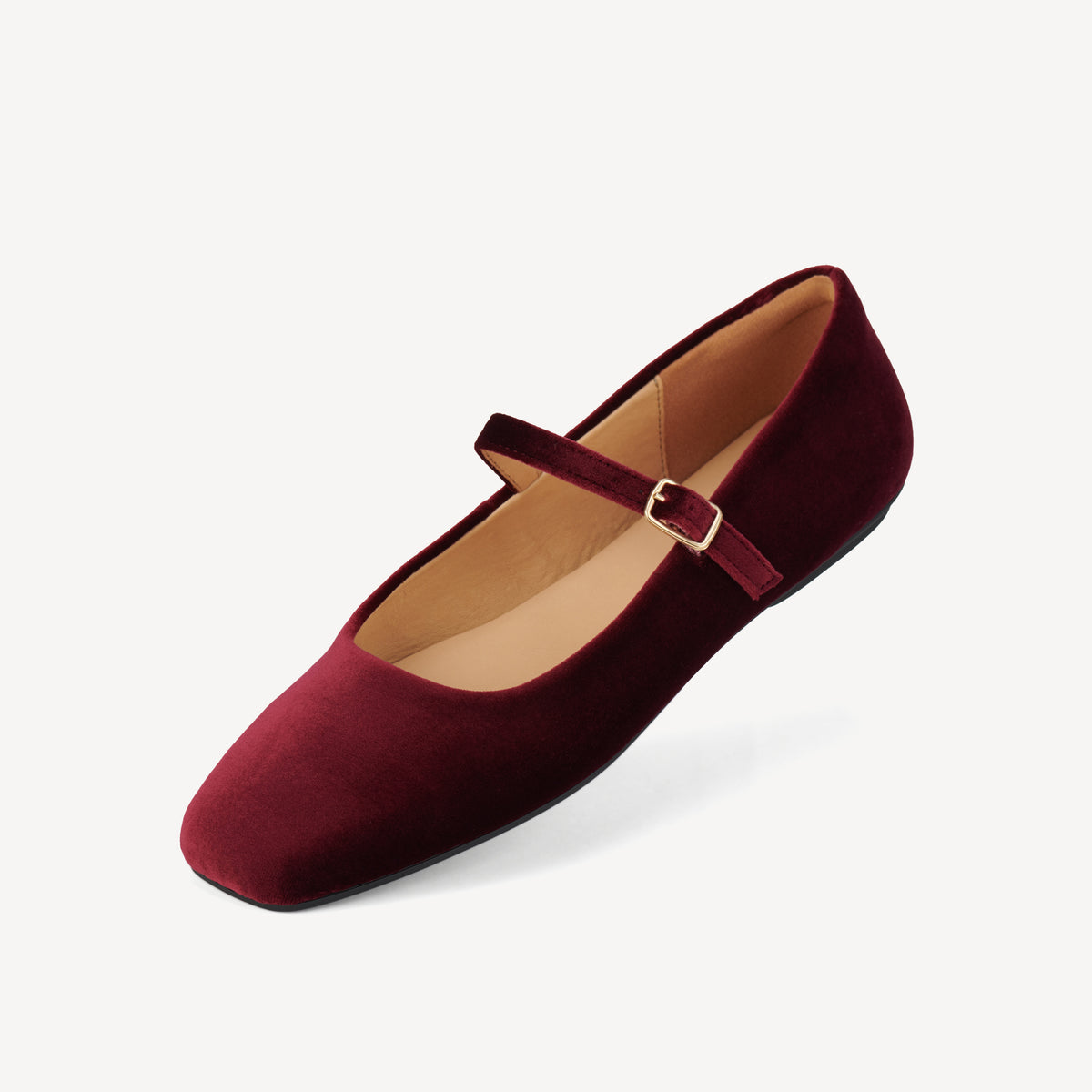Mary Jane Dark Cherry Velvet