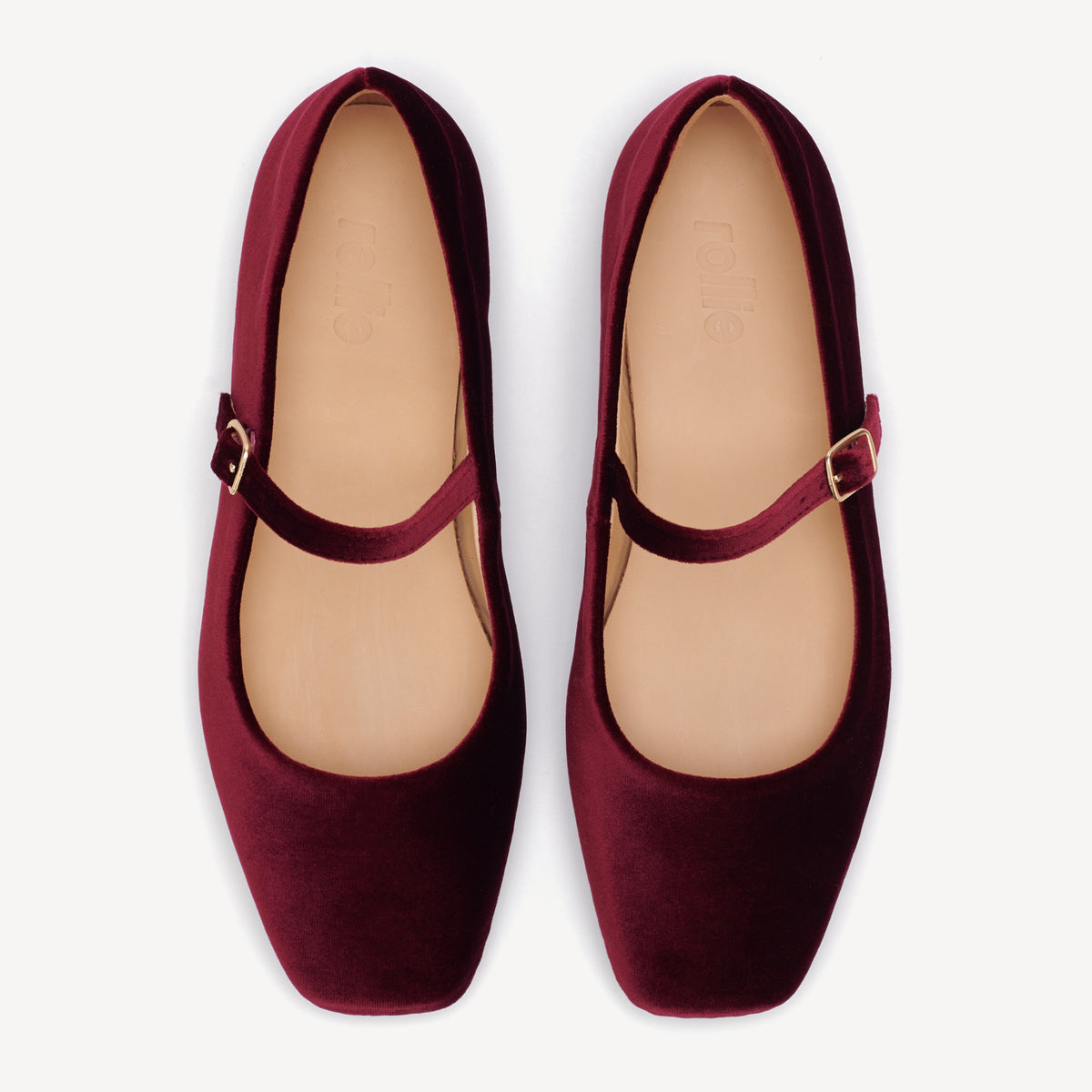 Mary Jane Dark Cherry Velvet