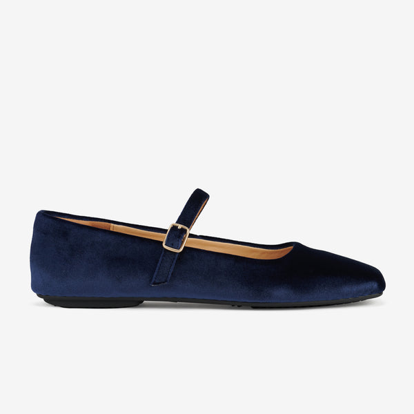 Mary Jane Navy Velvet