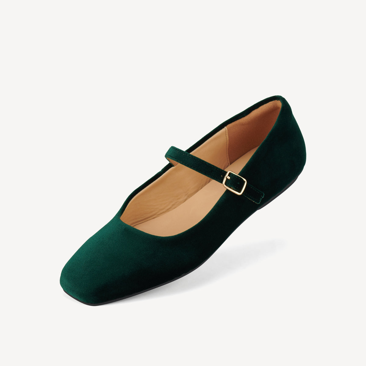 Mary Jane Emerald Velvet