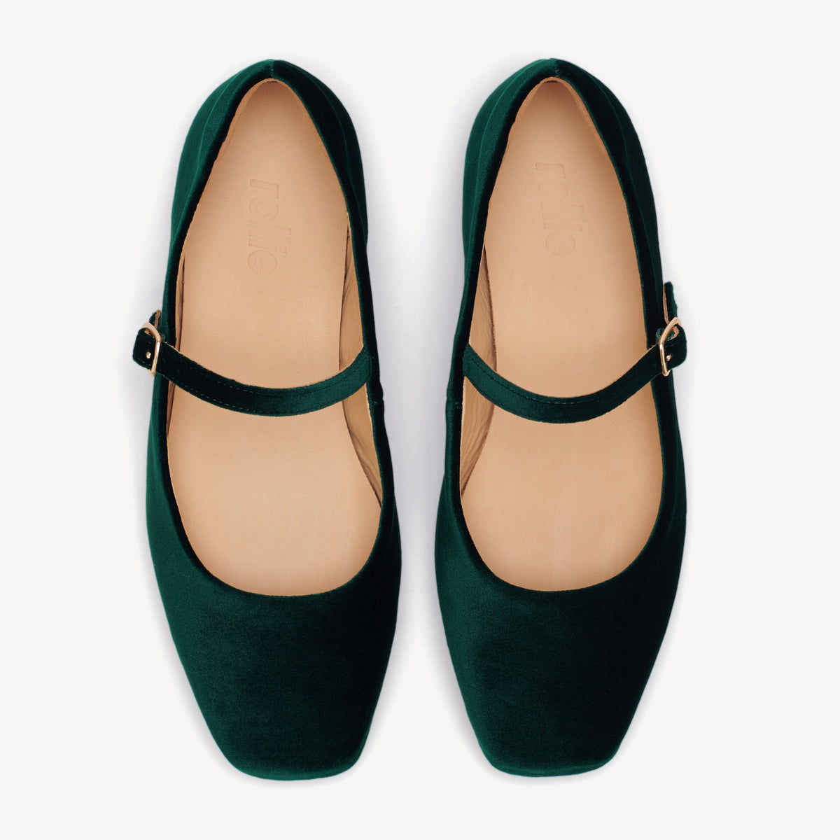 Mary Jane Emerald Velvet