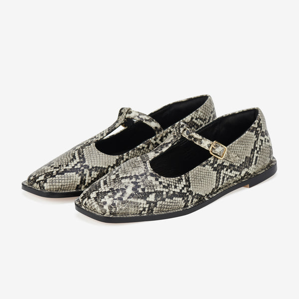 Mary Jane T-Bar Snakeskin