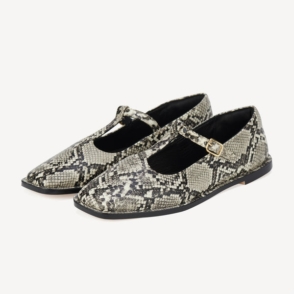 Mary Jane T-Bar Snakeskin