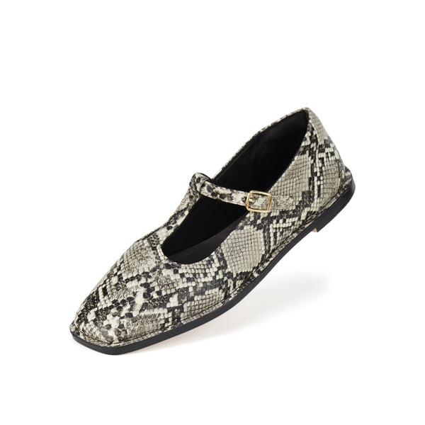 Mary Jane T-Bar Snakeskin