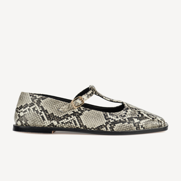 Mary Jane T-Bar Snakeskin