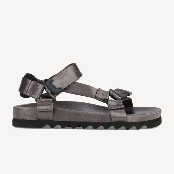 Sandal Tooth Wedge Pewter Satin