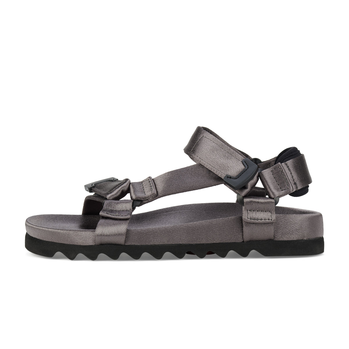 Sandal Tooth Wedge Pewter Satin