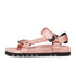 Sandal Tooth Wedge Peach Satin