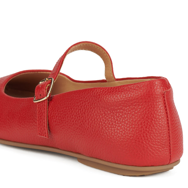 Ballet MJ Square Toe Retro Red