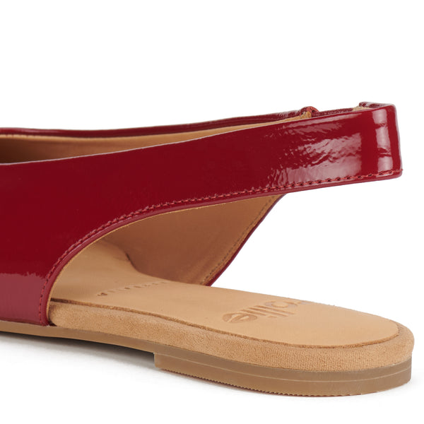 Pointed Slingback Merlot Patent