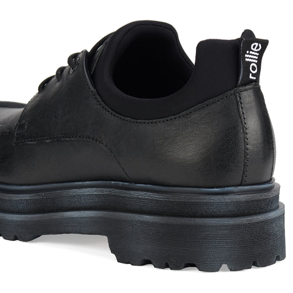 Derby Step Moccasin Black/Neo