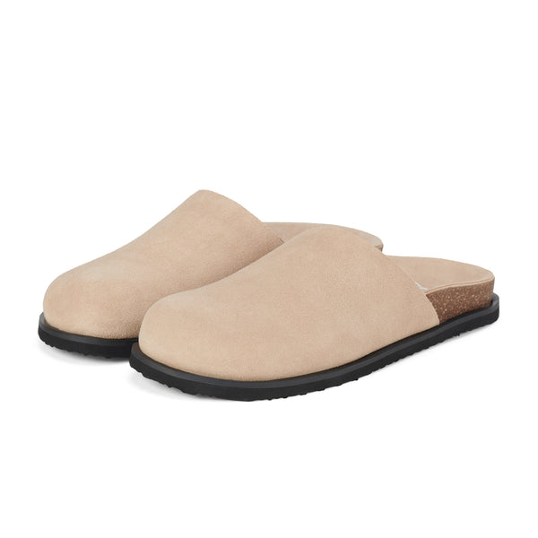 Mills Mule Camel Suede
