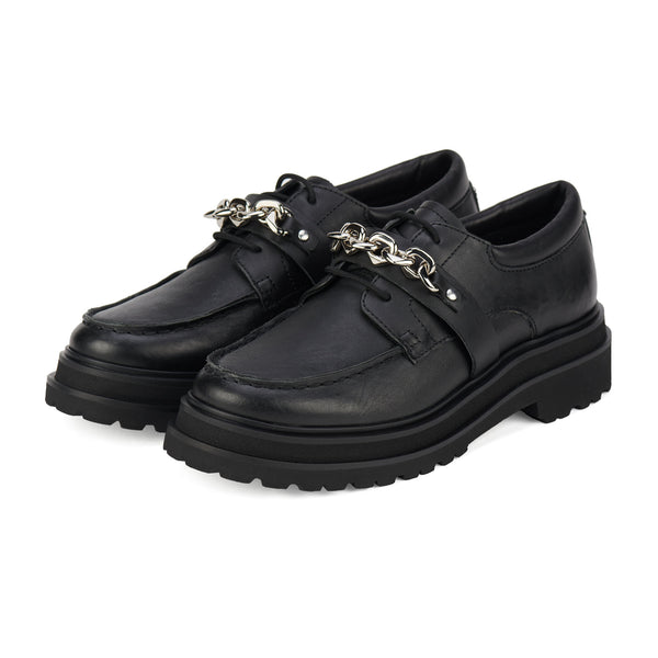 Derby Step Moccasin Black