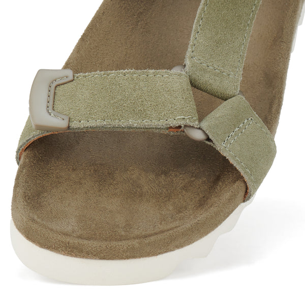Sandal Tooth Wedge Sage/White