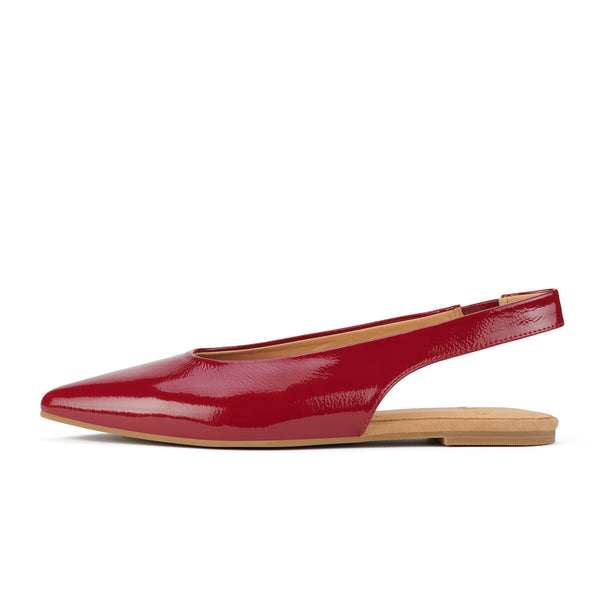 Pointed Slingback Merlot Patent