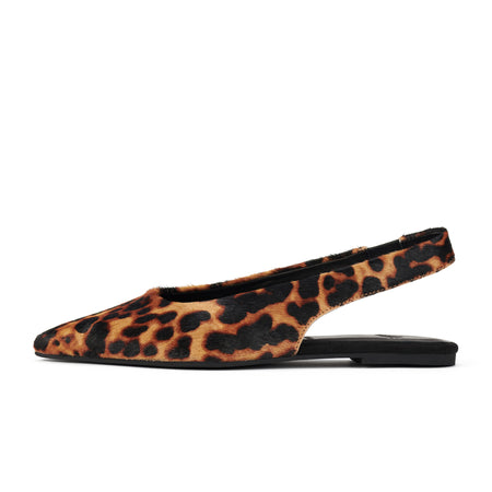 Pointed Slingback Dark Leopard