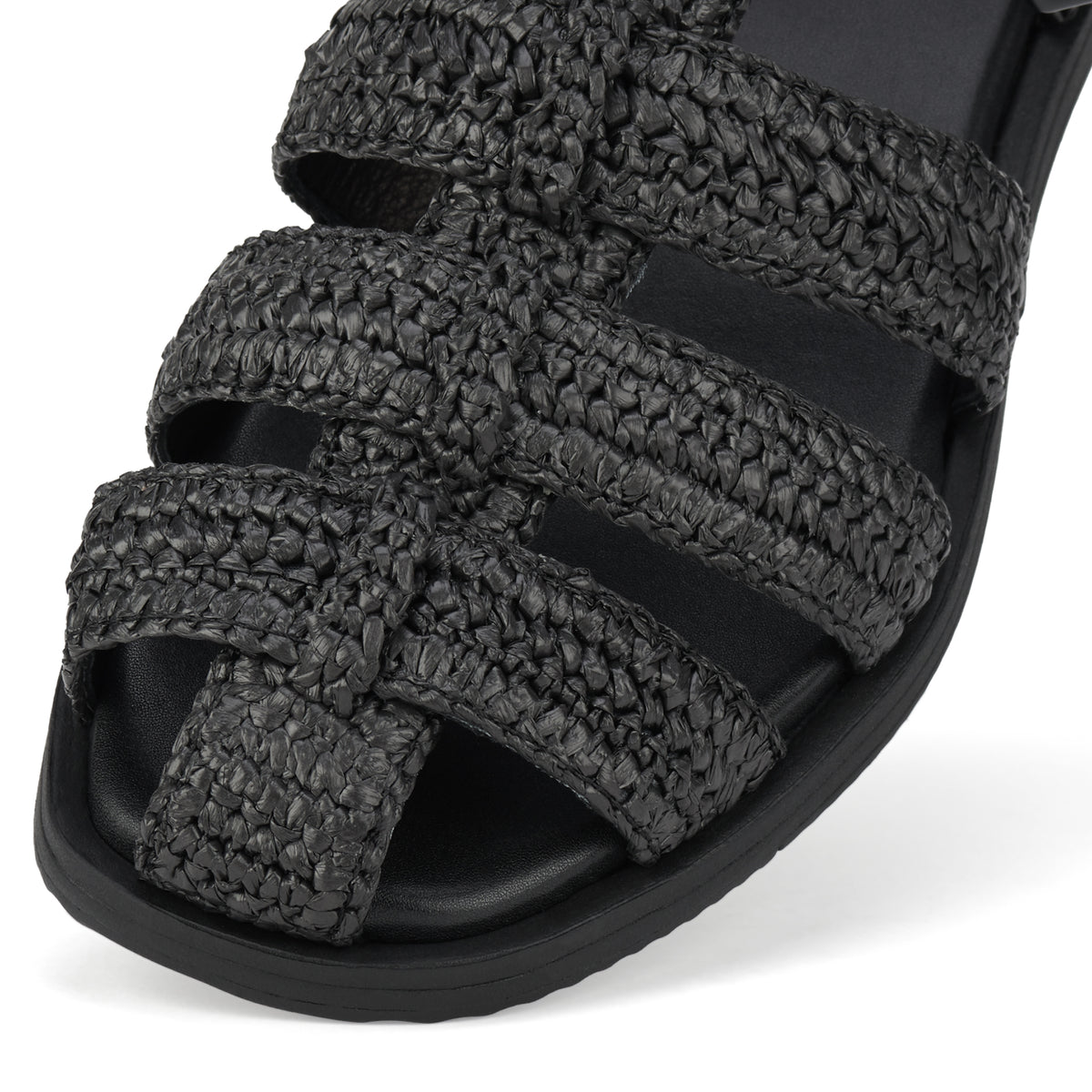 Sandal Fisherman Weave Black