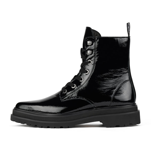 Pointed Sidezip Black Patent