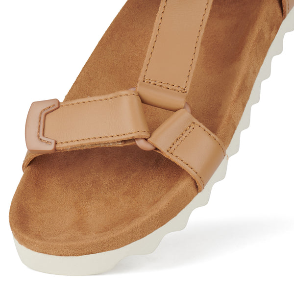 Sandal Tooth Wedge Soft Tan