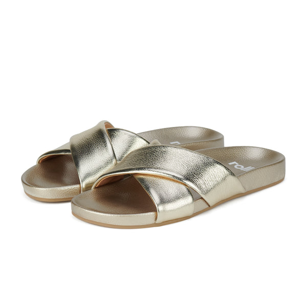 Tide Cross Slide Gold Tumble