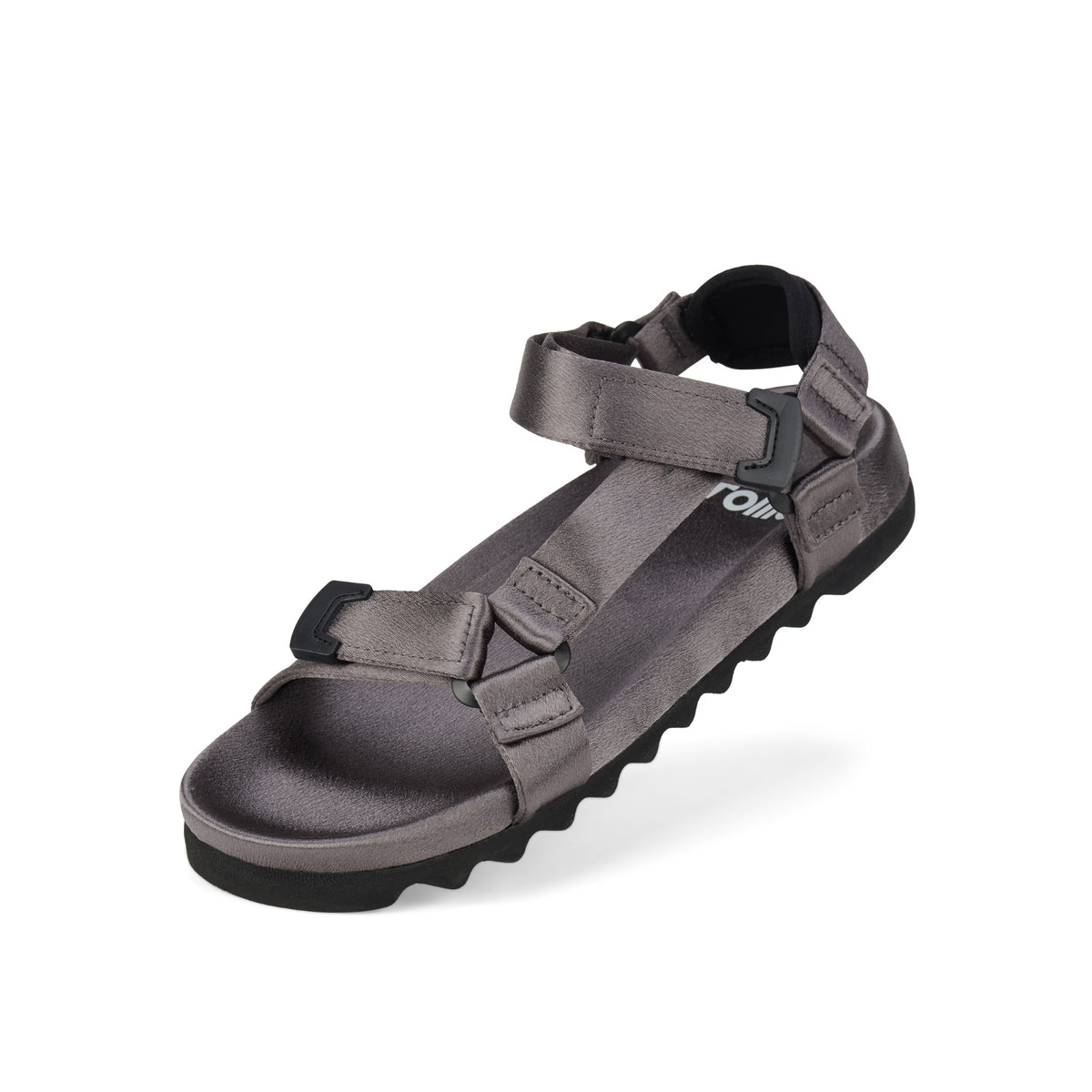 Sandal Tooth Wedge Pewter Satin