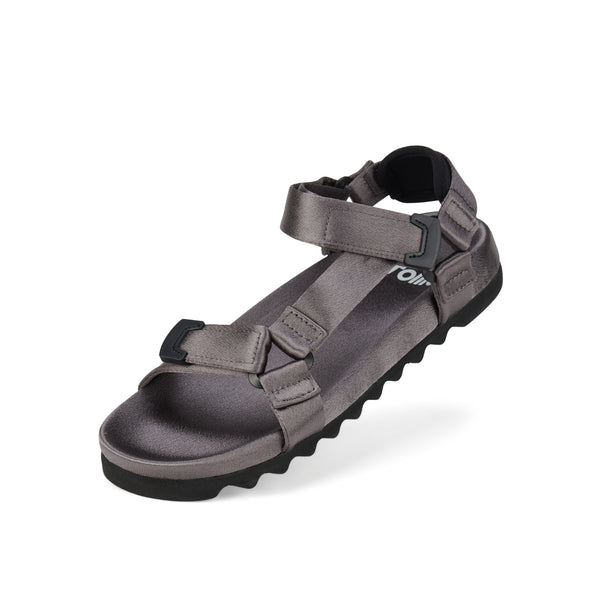 Sandal Tooth Wedge Pewter Satin