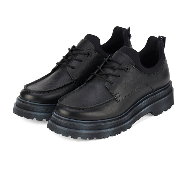 Derby Step Moccasin Black/Neo