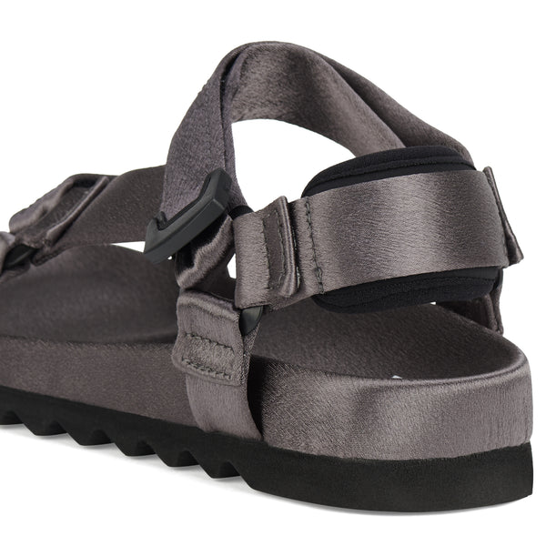Sandal Tooth Wedge Pewter Satin