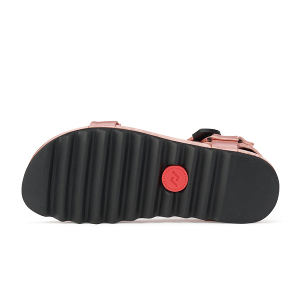 Sandal Tooth Wedge Peach Satin