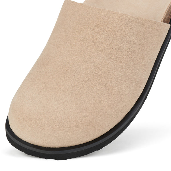 Mills Mule Camel Suede