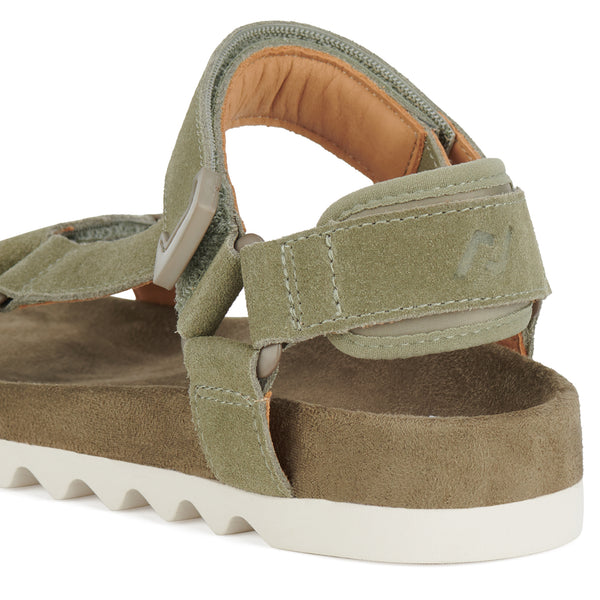 Sandal Tooth Wedge Sage/White