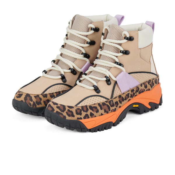 Hiker Boot Bone/Leopard
