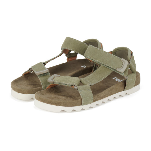 Sandal Tooth Wedge Sage/White