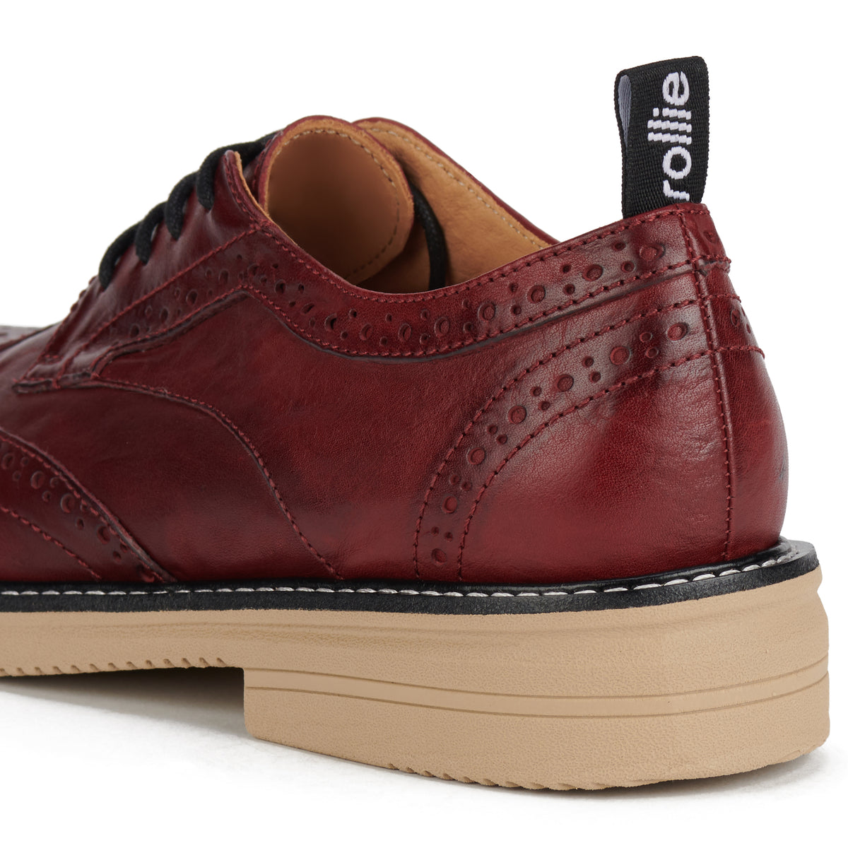 Brogue Rise Vintage Dark Red/Latte