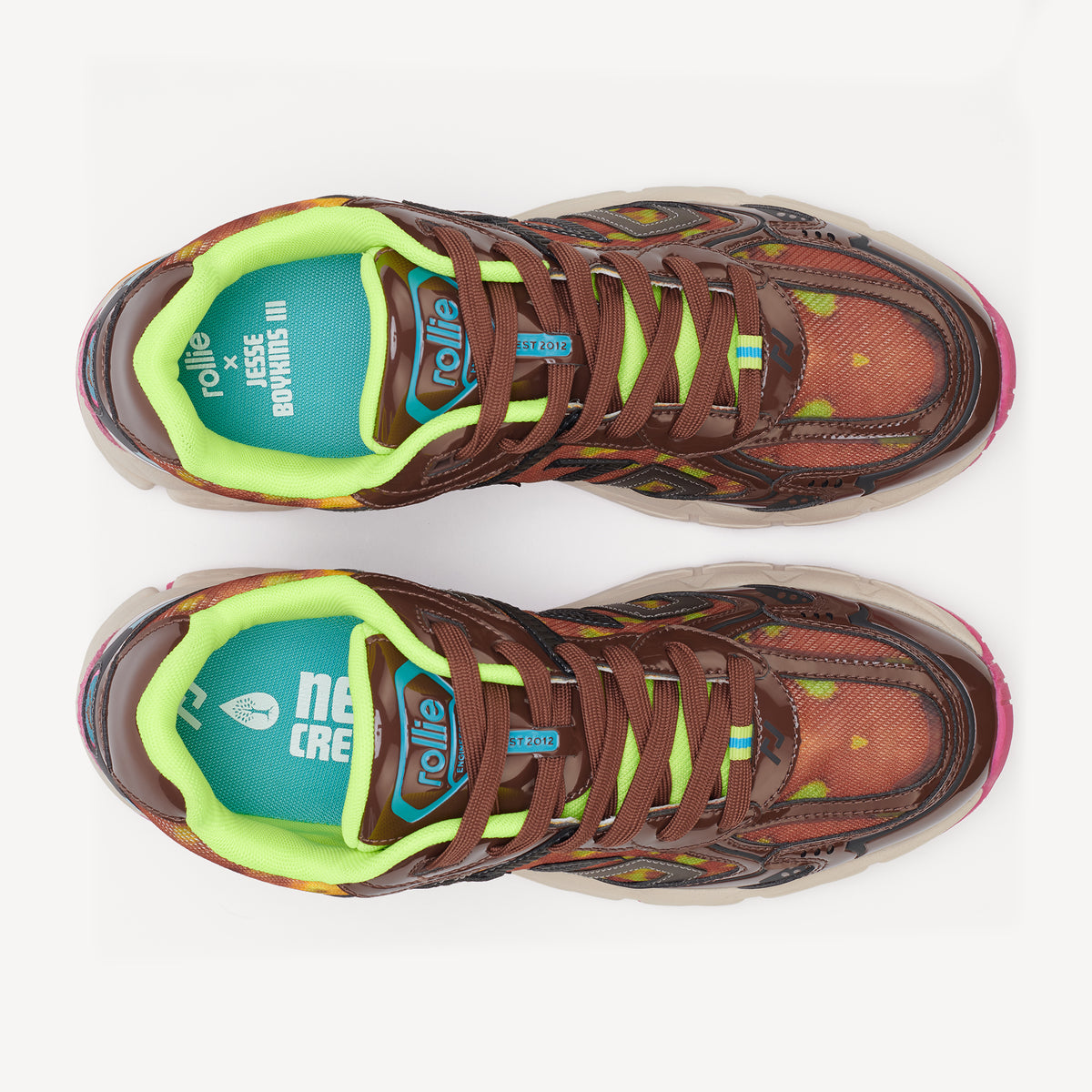 Rollie Rollie x Jesse Boykins Kumo Mens — men's sneaker, heel and back view