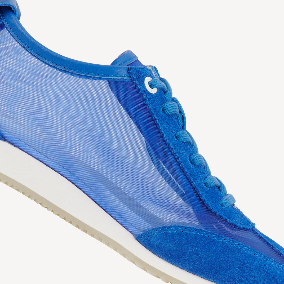 Rollie Cruz Colbalt Mesh — women's sneaker, angled three-quarter view