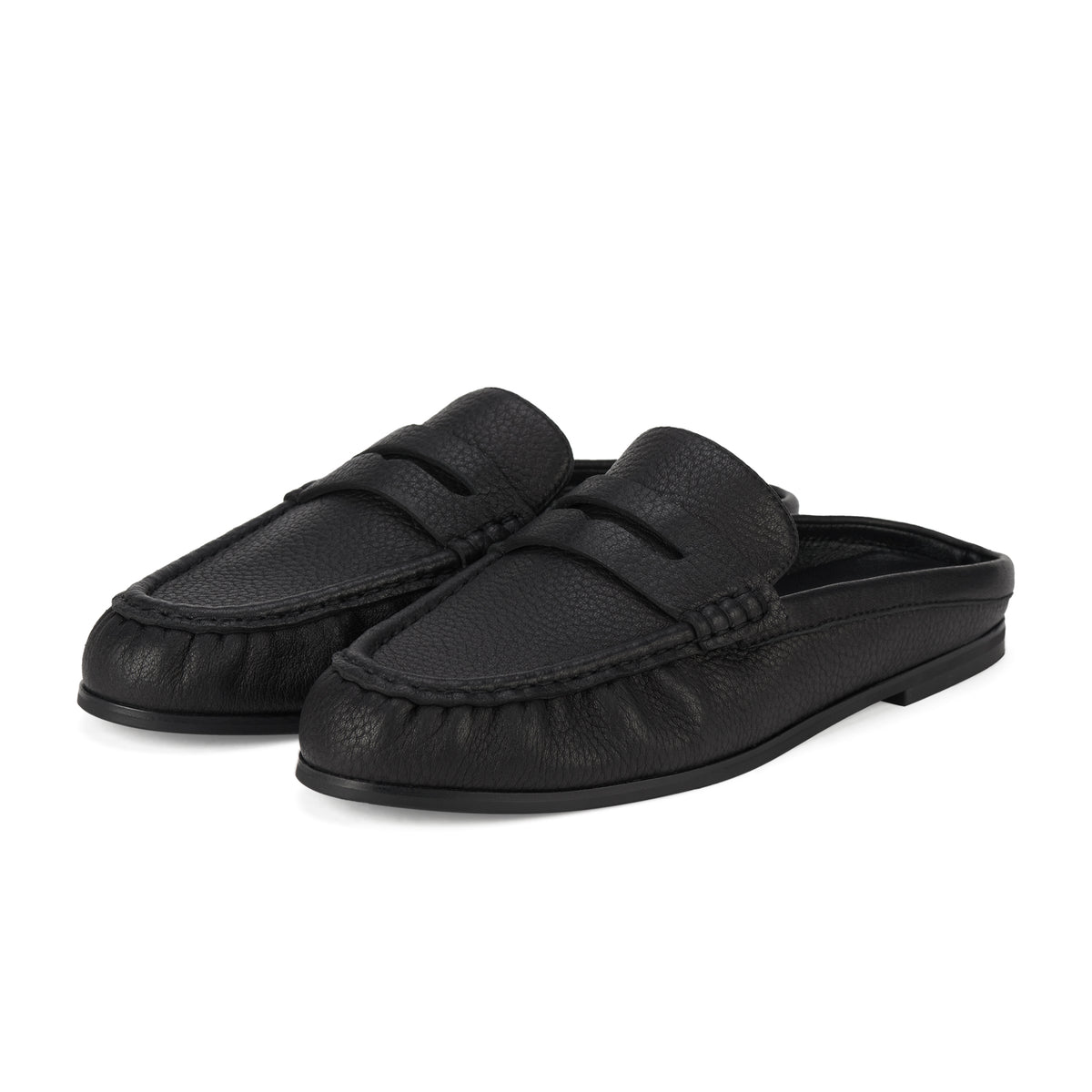 Sloane Mule Black Tumble