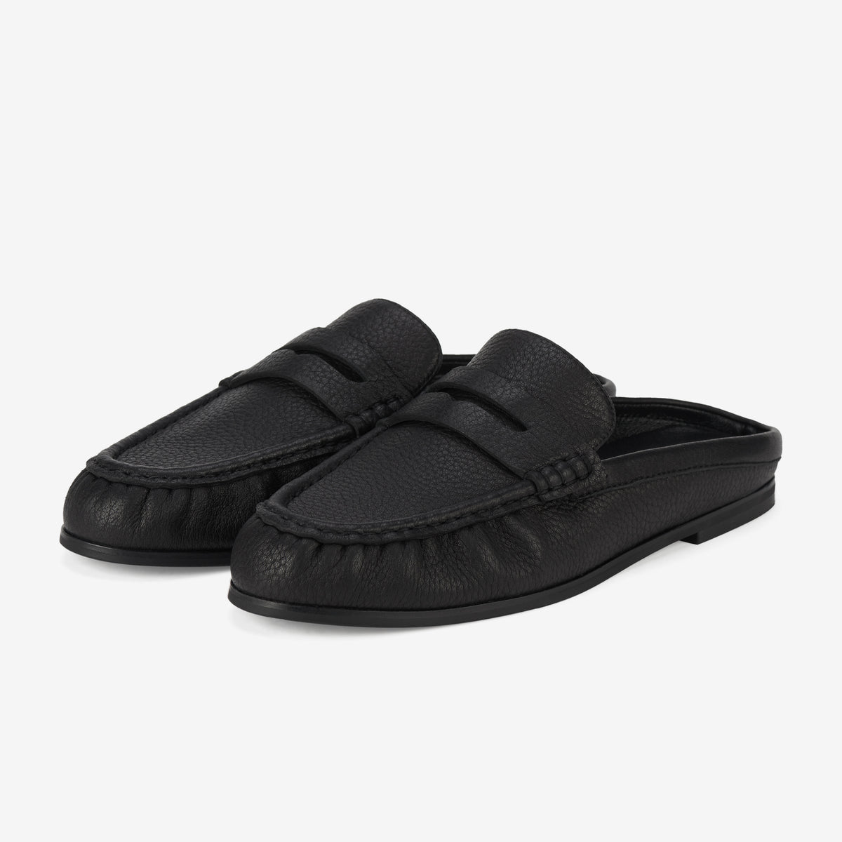 Sloane Mule Black Tumble